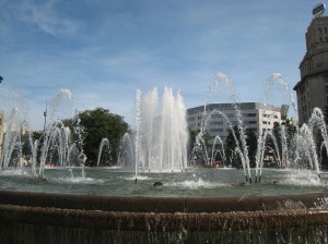 Fountain at Catalunya Square