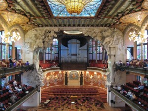 Palau De La Música Catalana (where we attended a  Bach concert)