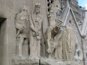 Close-up of Judgment sculpture
