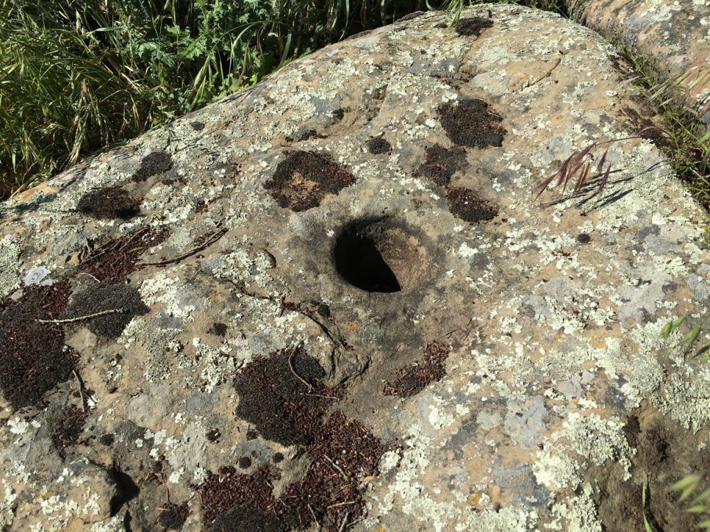 More mortar holes.