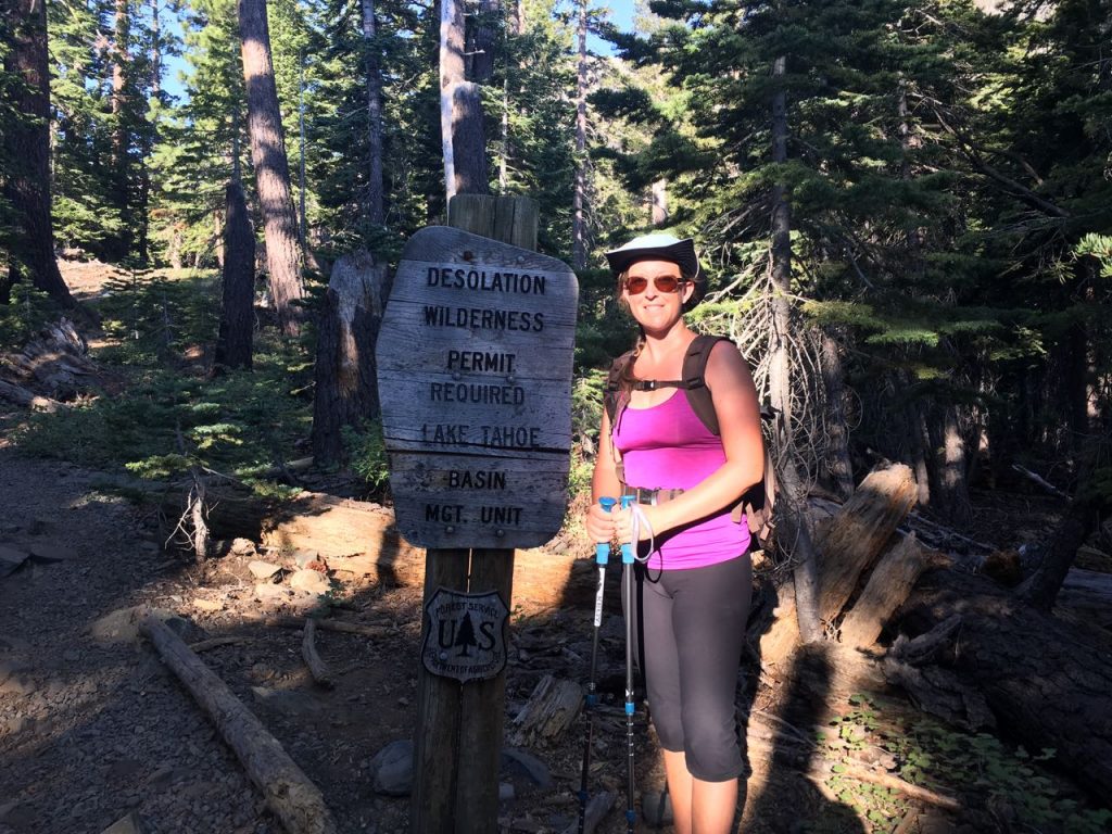Entering the Desolation Wilderness.