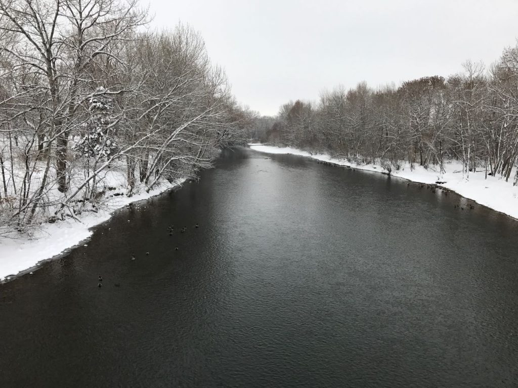 Boise River in winter.