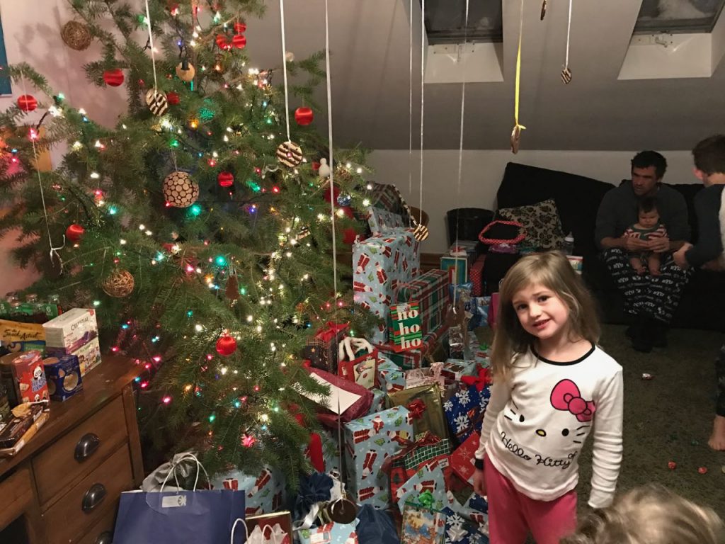 Christmas morning.