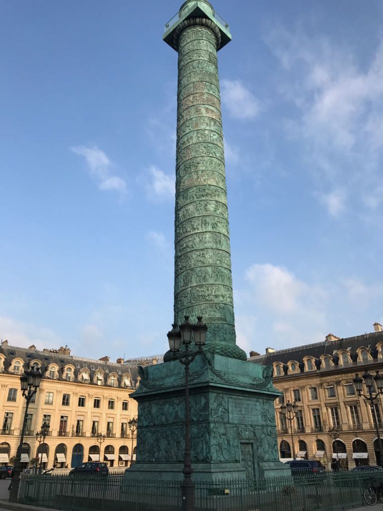 Column (built by Napoleon) at the Place Vendome.