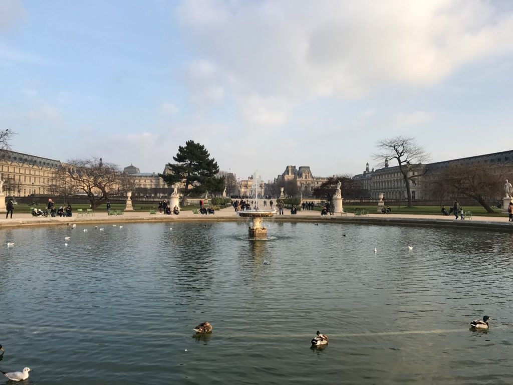 Pool at the Tuileries Gardens.