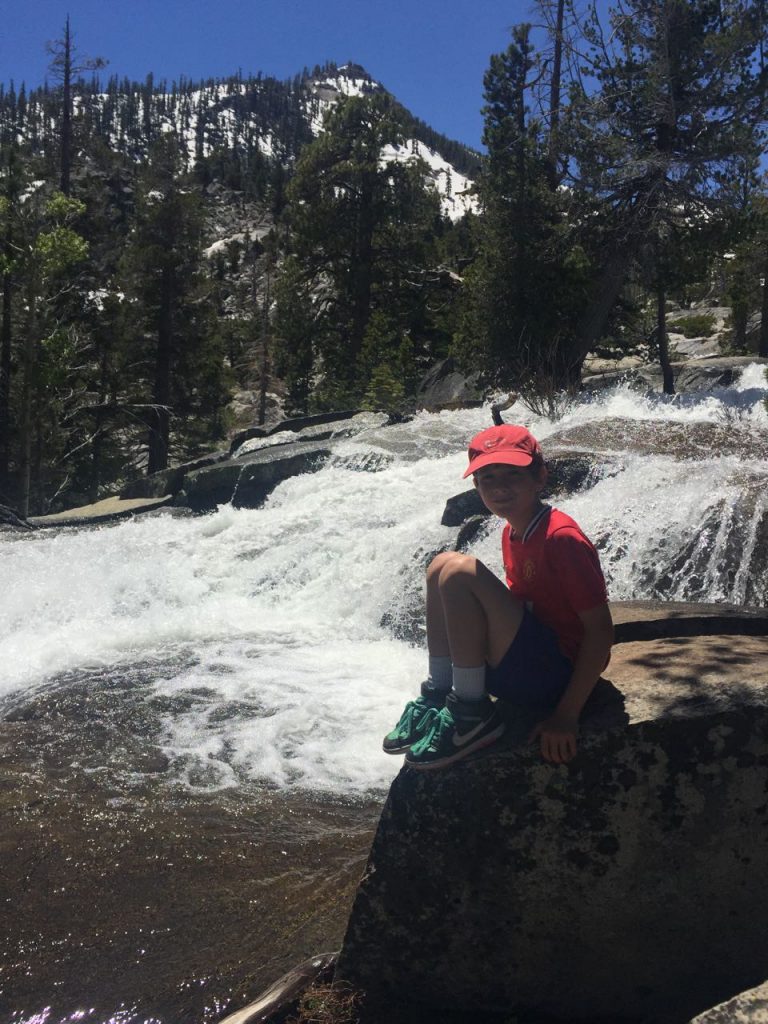 Holland at Cascade Falls.