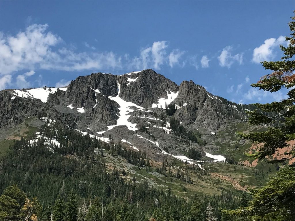 Mt. Tallac towers over the South Shore area.