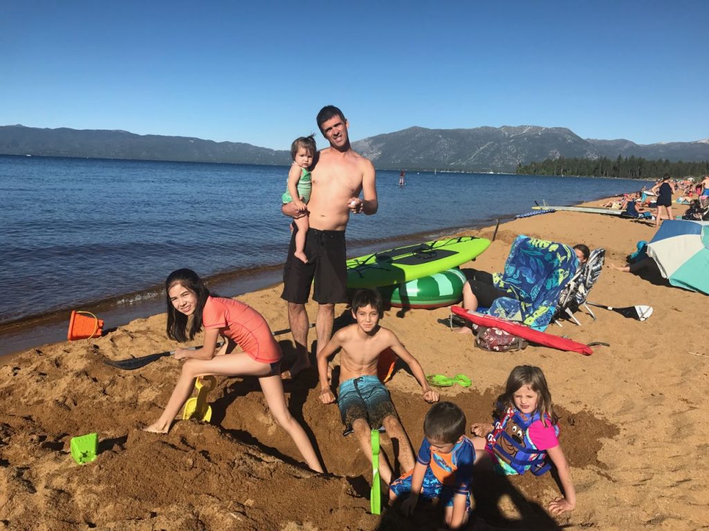 Frolicking at Baldwin Beach.