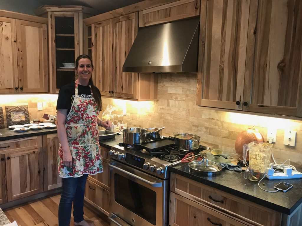 Chef Cynthia hard at work.